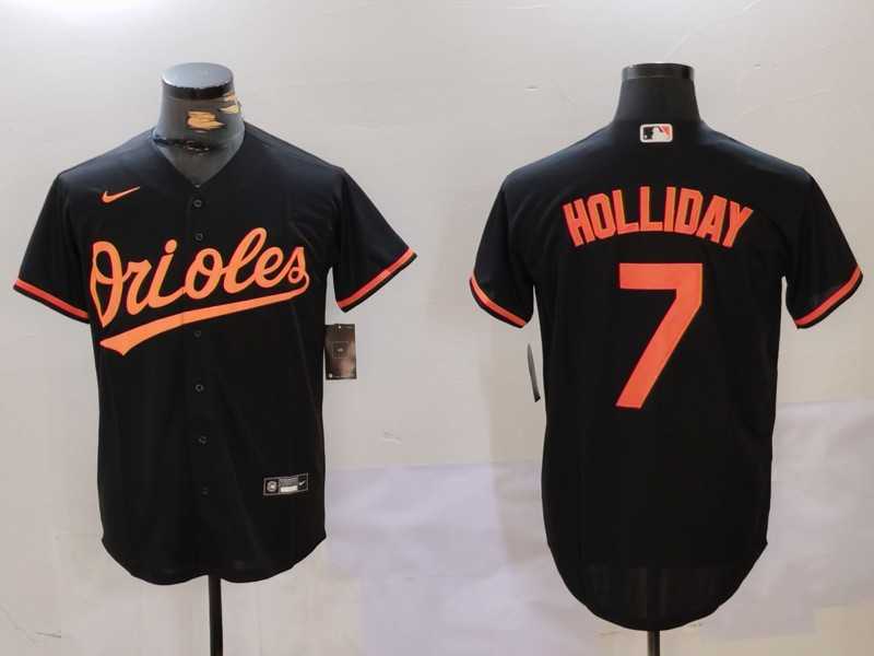 Men%27s Baltimore Orioles #7 Jackson Holliday Black Cool Base Jersey->arizona diamondbacks->MLB Jersey
